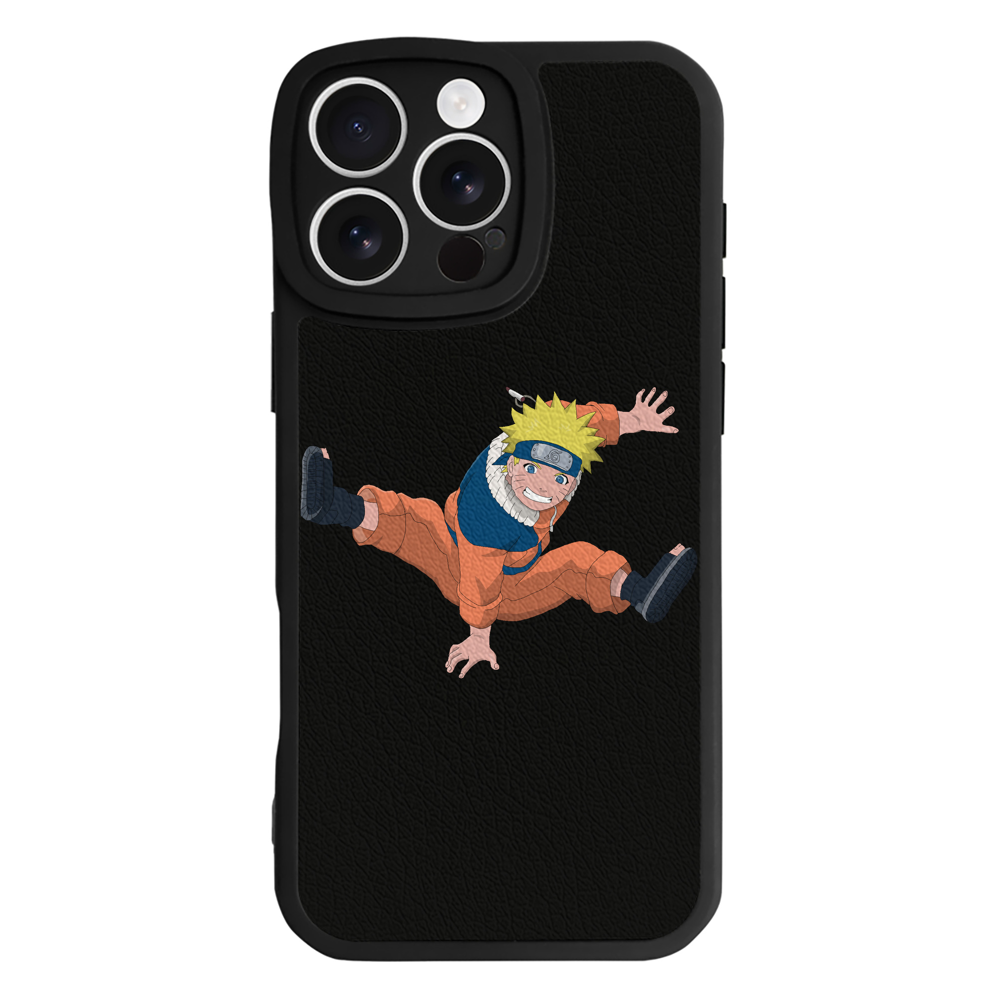 （画像用） NARUTO -ナルト- うずまき ナルト Uzumaki Naruto 【iPhone 16シリーズ対応】シリコンスマホケース（レザー調） 材質：シリコン